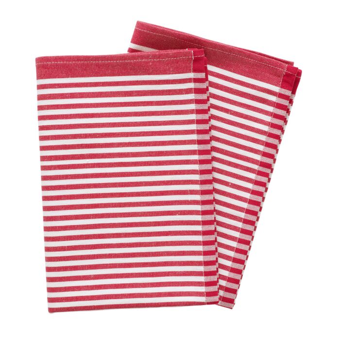 Linge de cuisine en demi-lin, lot de 2, 50x70 cm