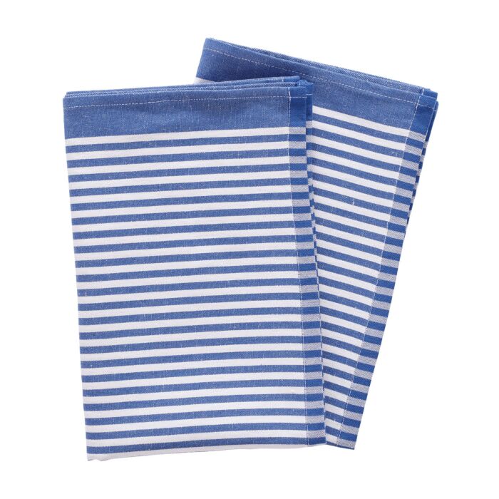 Linge de cuisine en demi-lin, lot de 2, 50x70 cm