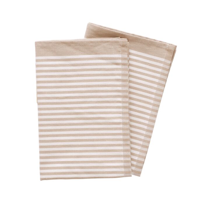Linge de cuisine en demi-lin, lot de 2, 50x70 cm