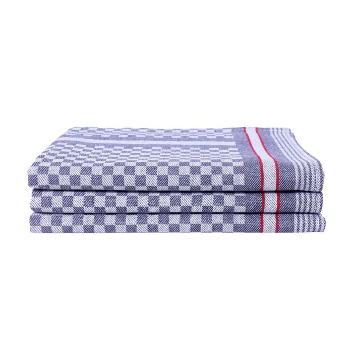 Torchons de cuisine en pack de 3 avec motif à carreaux classiques