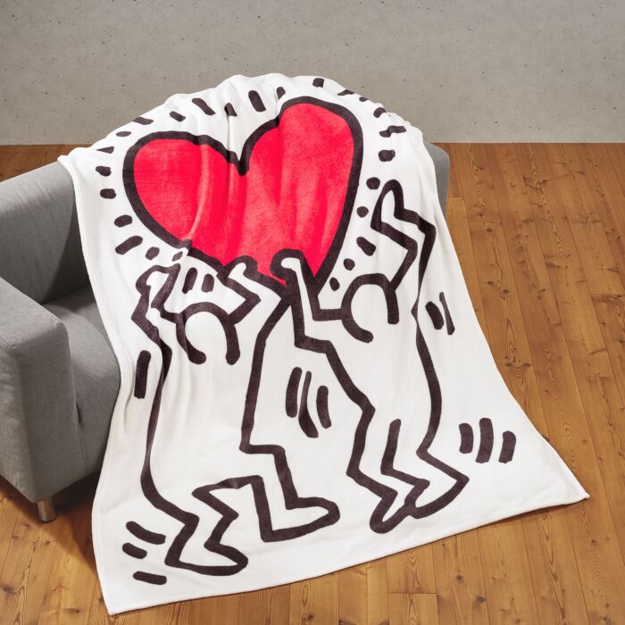 Fleecedecke Keith Haring Love main product photo
