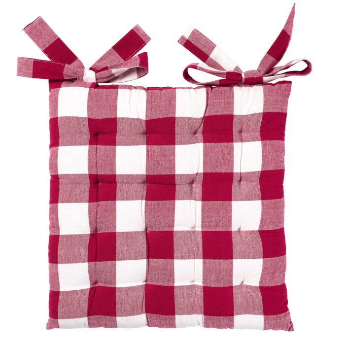 Coussin de siège avec design carreaux