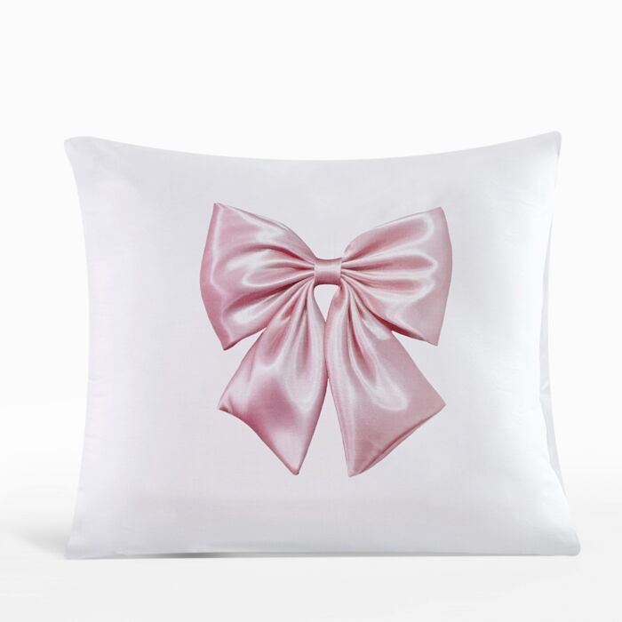 Housse de coussin au design élégant de nœud