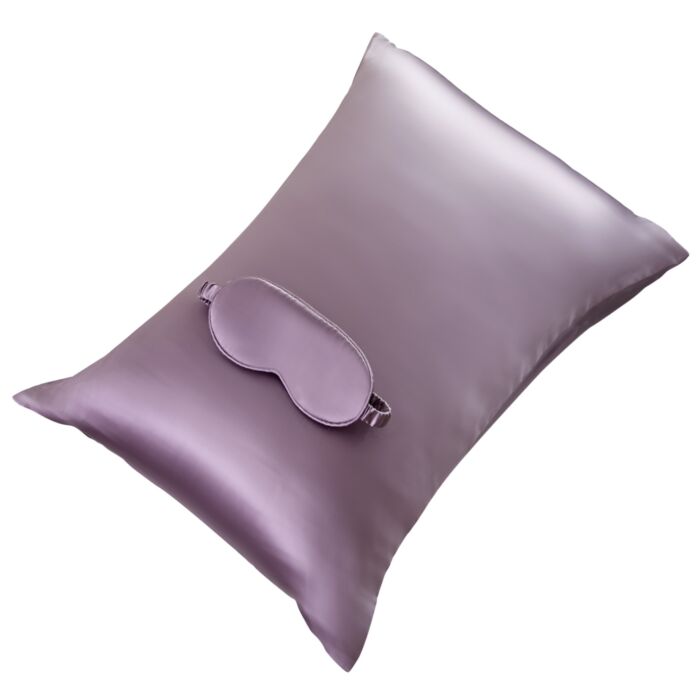 Seidenset Kissenbezug und Augenmaske, 50 x 70 cm