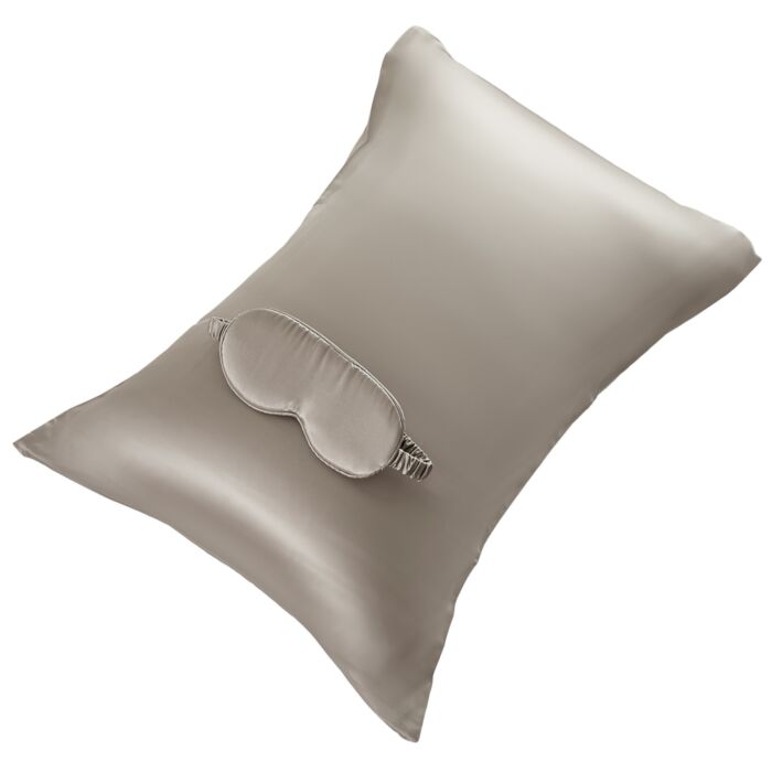 Seidenset Kissenbezug und Augenmaske, 50 x 70 cm