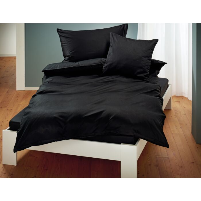 Satin Bettwäsche mit Biese