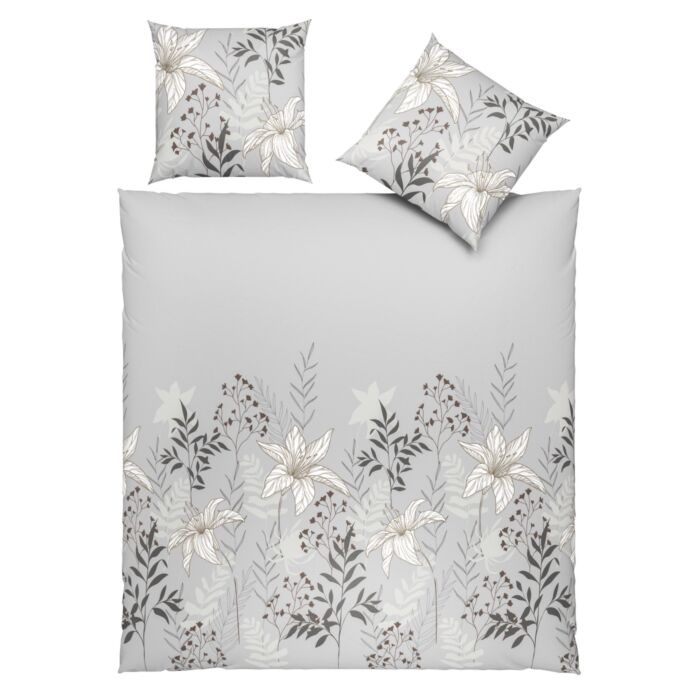 Linge de lit à motifs floraux