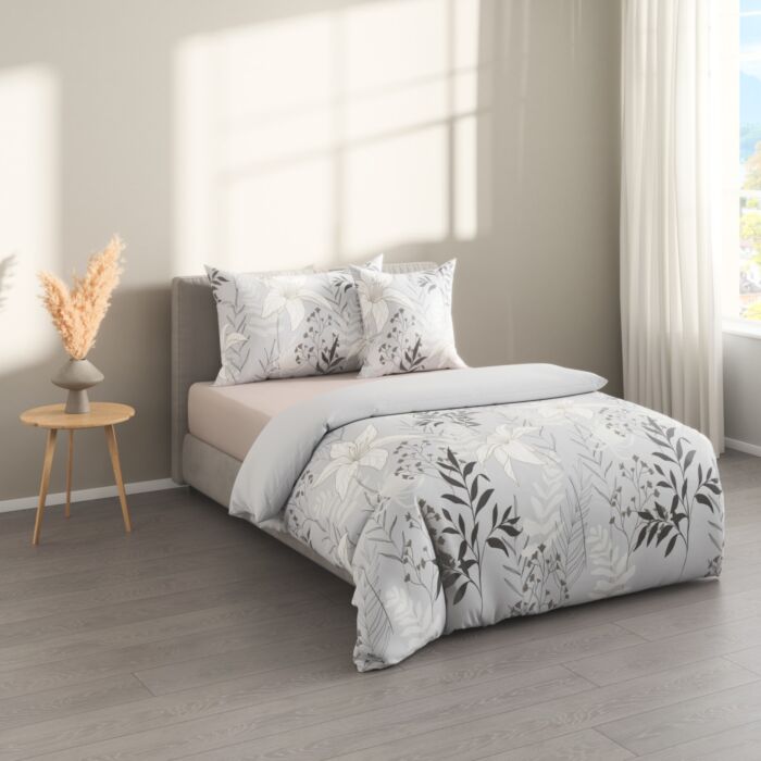 Linge de lit à motifs floraux