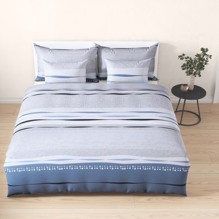 Linge de lit à motifs graphiques
