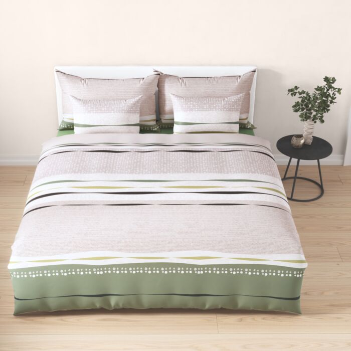 Linge de lit à motifs graphiques