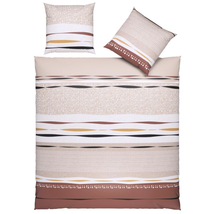 Linge de lit à motifs graphiques