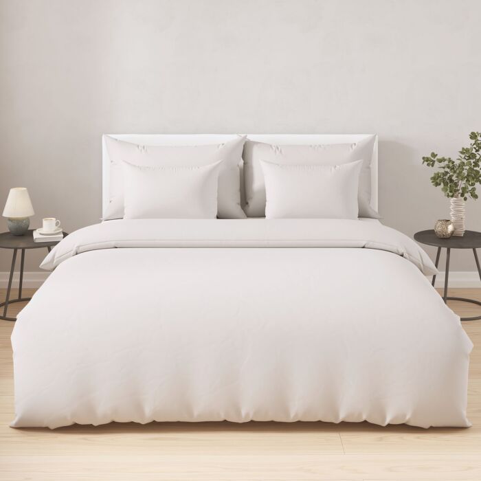 Linge de lit uni avec fibres de bambou)
