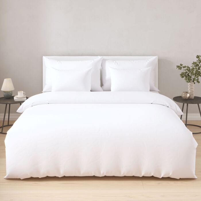 Linge de lit uni avec fibres de bambou)