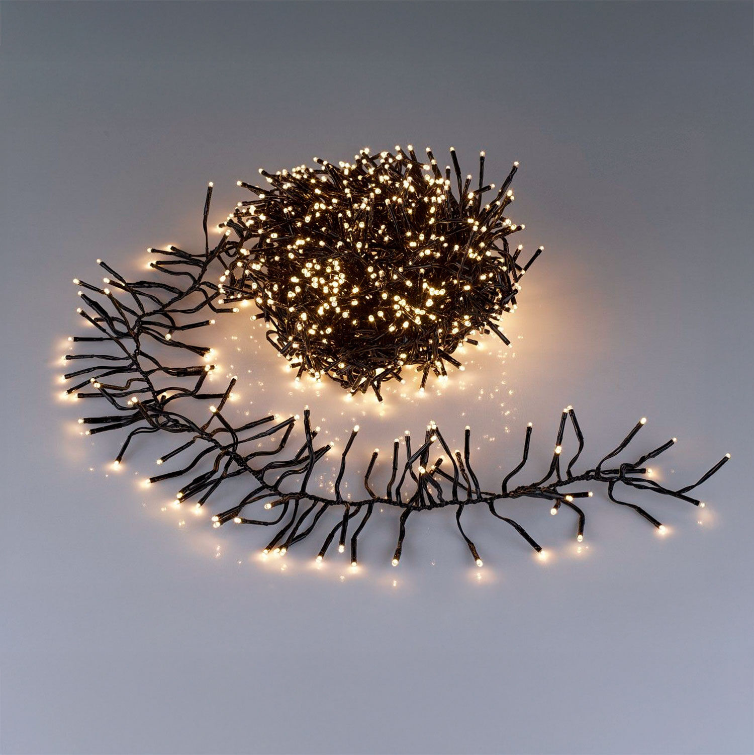 LED-Cluster-Lichterkette, warmweiss,für Aussenbereich