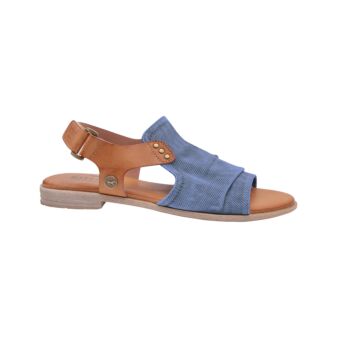 Sandales MUSTANG Pour Femme - Modèle 1388-810 - Design Asymétrique, Boucle Réglable - Cuir Synthétique