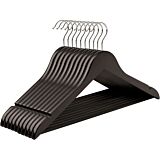 Lot de 10 cintres en bois, pouvant supporter jusqu'à 5 kg