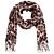Webschal mit schönem Animal-Print und Fransen. Ca. 33x170 cm. Aus 100% Polyester.