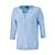 Leger geschnittene Tunika-Bluse, Material-Mix, 3/4-Ärmel
