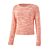 Pull-over à encolure arrondie, mouline tendance, forme raccourcie