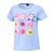 Bequemes T-Shirt mit floralem Print, Rundhalsausschnitt