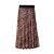 Midi Jupe mit Allover-Animal-Print, elastischer Bund