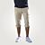 Pantalon cargo 3/4 en coton stretch