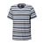 T-shirt en coton bleu, rayé, pour hommes
