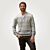 Norweger-Strickpullover mit Troyerkragen