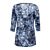 Longshirt pour femmes avec imprimé allover, manches 3/4