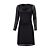 Robe Midi avec encolure cascade, imprimé all-over