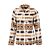 Veste en sherpa polaire pour femmes, imprimée