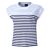 T-shirt dames à rayures et structure à côtes