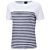 T-shirt rayé aspect fil flammé
