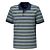 Polo à manches courtes rayé