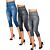 Capri-Jeggings im 3er-Pack mit Jeans-Print