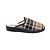 Herren Pantoffeln, Karo-Design, warme Schurwolle