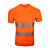 T-shirt de sécurité à encolure en V, poche de poitrine et bandes réfléchissantes
