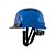 Bauhelm Casque de chantier Deluxe, avec visière transparente