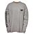 CAT Langarmshirt, Schriftzug, mit Kabelleitsystem