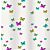 diaqua Textil-Duschvorhang «Papillon», wasserabweisend, Schmetterlings-Design, 180 x 180/200 cm