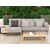 Gartenlounge «Jason», Teakholz, Armteil links