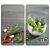 MAXIMEX Glas-Abdeckplatten «Kräuterküche», 2er-Set