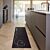 Tapis de cuisine Kitchen Black, moderne et facile d'entretien