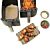 Inserts à frire carrés pour friteuse Dual à air chaud, en 4 éléments. Résistant à la chaleur jusqu'à 260° C.