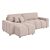 Ecksofa «Lucky» mit Bettfunktion, komfortabel und platzsparend