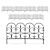 Bordure de plate-bande « Treillis », lot de 8