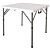 Table en plastique, pliable, 86x86 cm