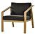 Fauteuil «Paris», aluminium aspect bois
