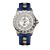 Trauffer montre pour hommes « Edelweiss », avec verre saphir et bracelet brodé
