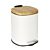 Poubelle à pédale «Fianema», 3 L, couvercle en bambou, Easy-Close